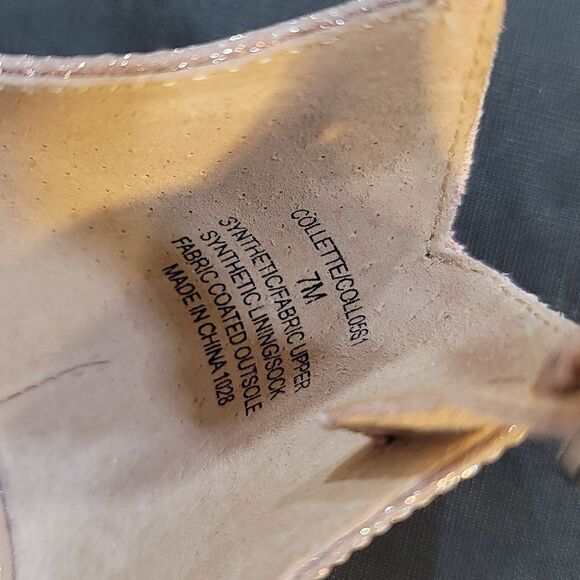 STEVE MADDEN WOMEN'S PINK GLITTER ANKLE STRAP RHINESTONE SQUARE TOE SANDAL - Picture 14 of 16